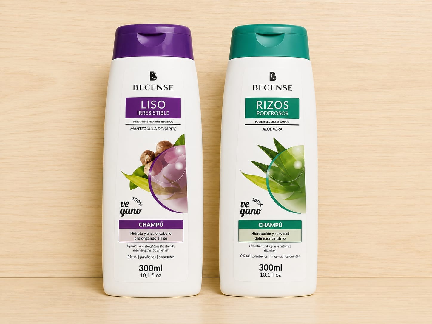 Shampoo Becense – Liso Irresistible / Rizos Poderosos
