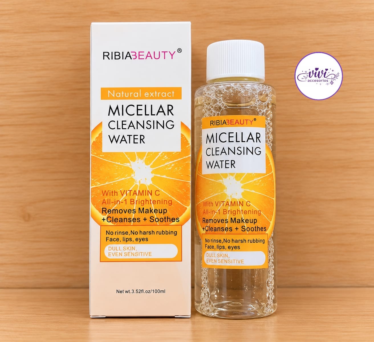 Agua Micelar con Vitamina C RIBIA BEAUTY 100 ml