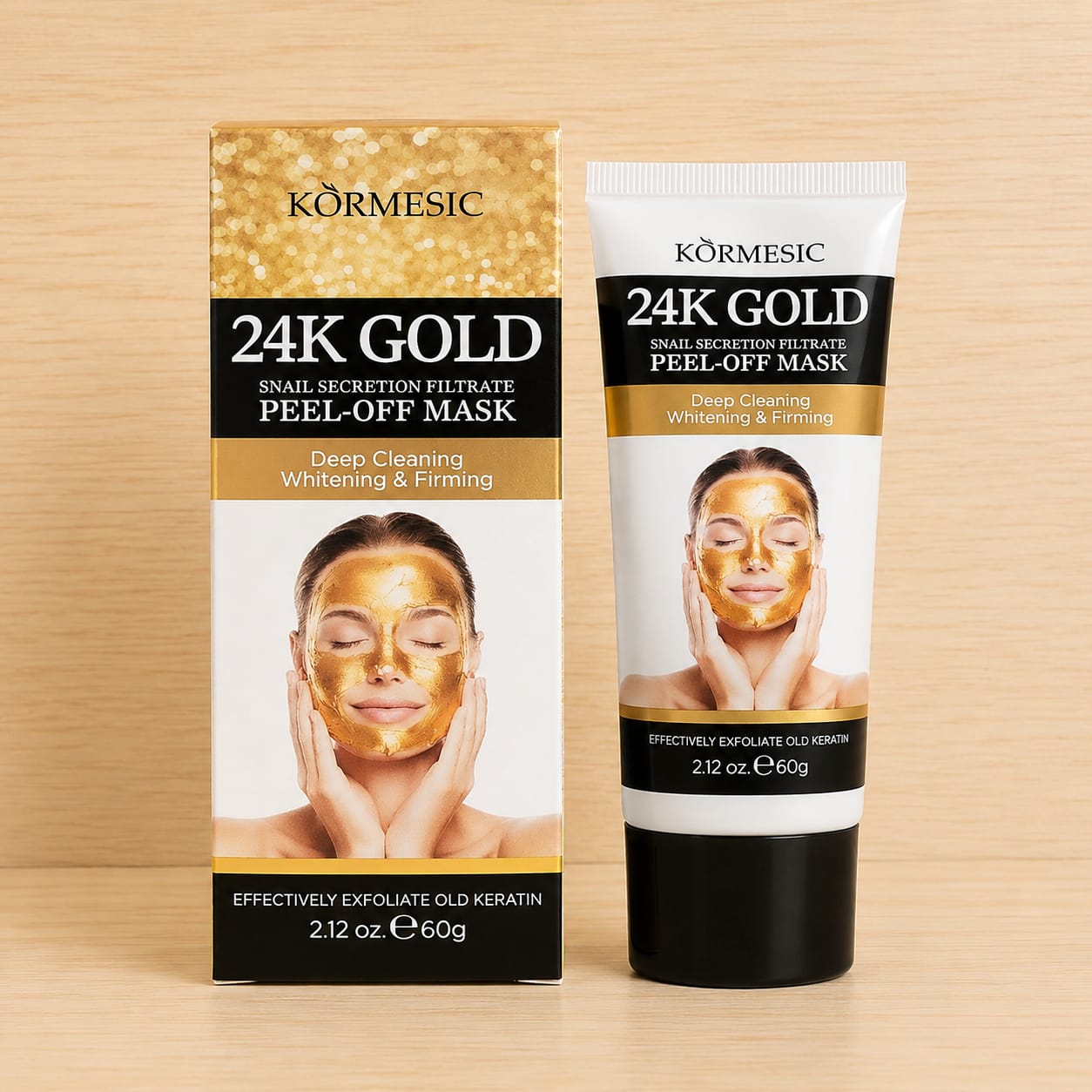 ✨ Mascarilla Peel Off Oro 24K Kormesic