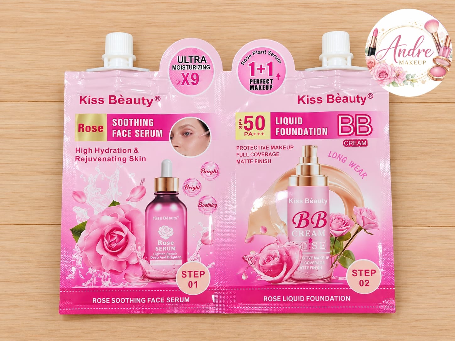 🌹 Sérum Facial Kiss Beauty + Crema BB Kiss Beauty
