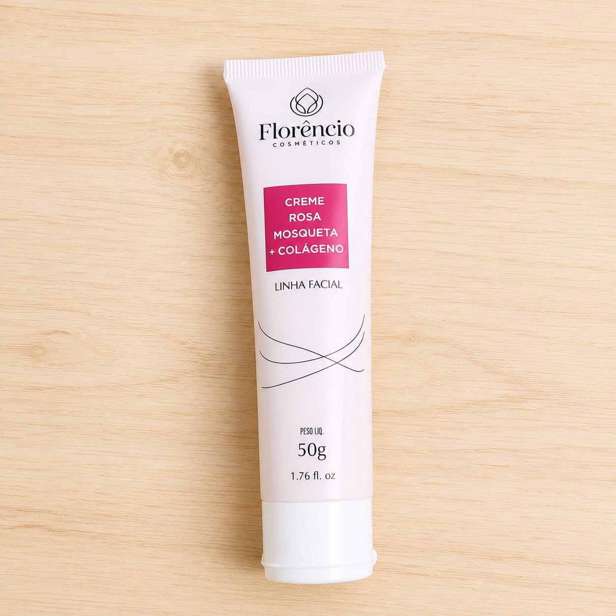 ✨ Crema Facial Florêncio – Rosa Mosqueta + Colágeno ✨