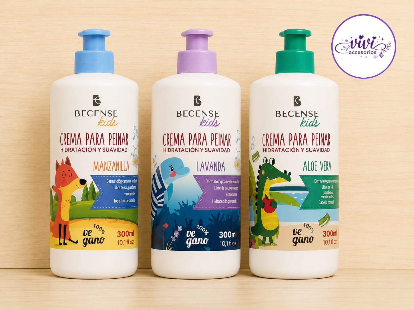 Crema para Peinar Becense Kids – Manzanilla / Lavanda / Aloe Vera