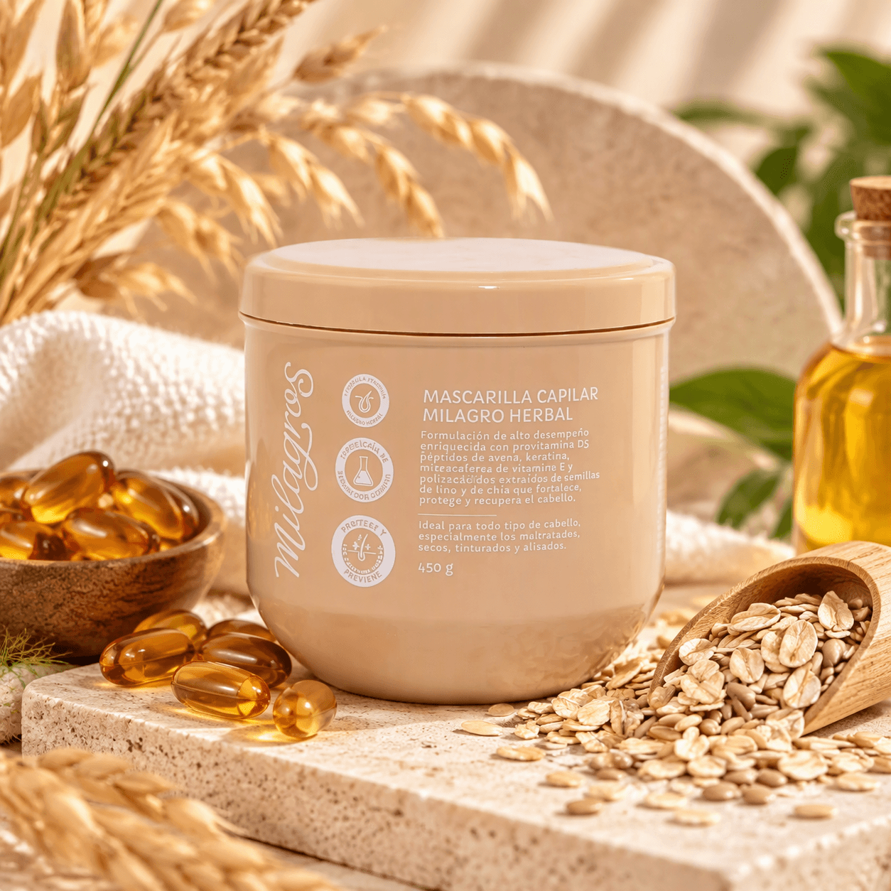 Mascarilla capilar Herbal 450ml — Milagros