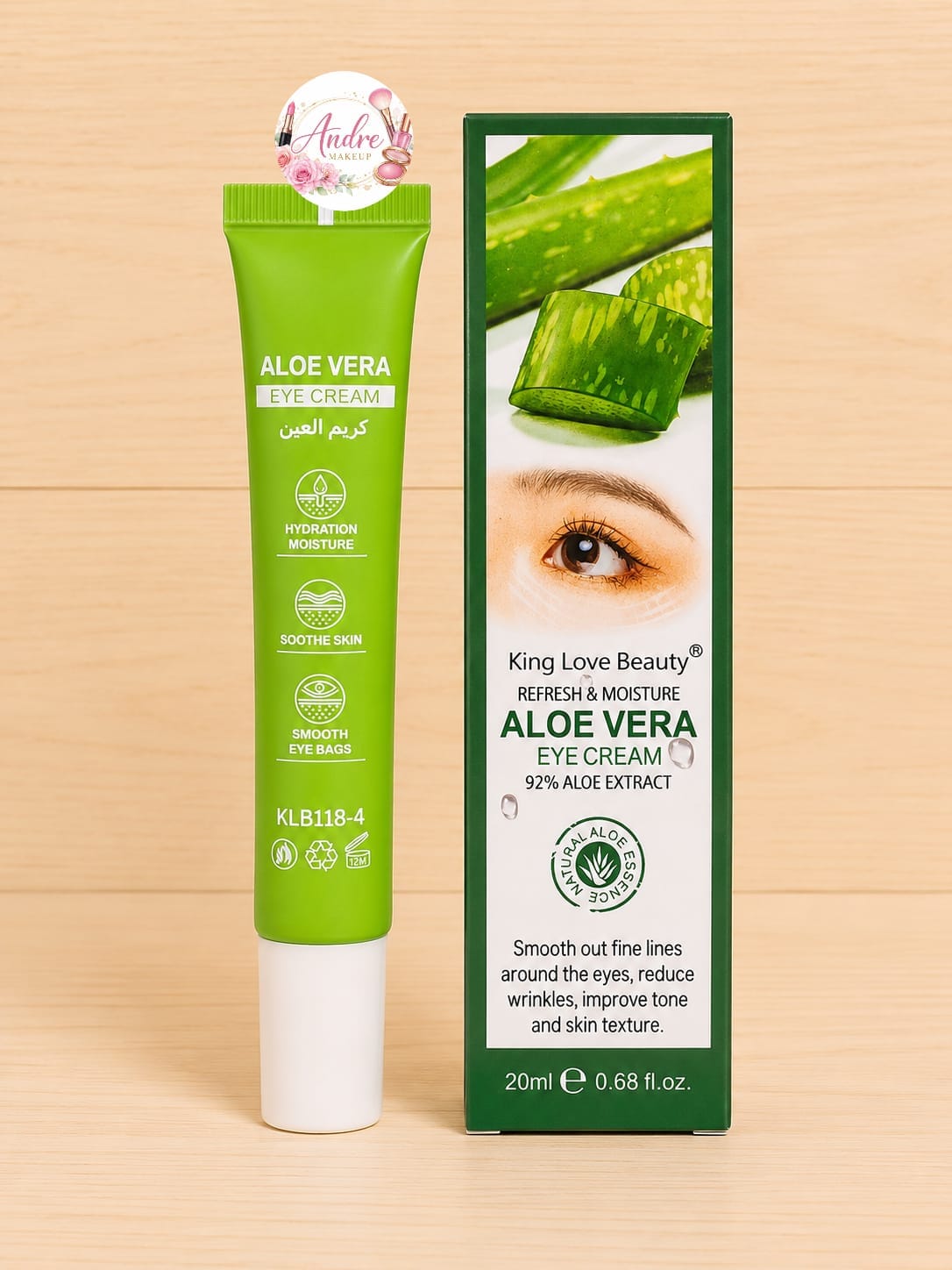 ✨ Crema Contorno de Ojos Aloe Vera 92%