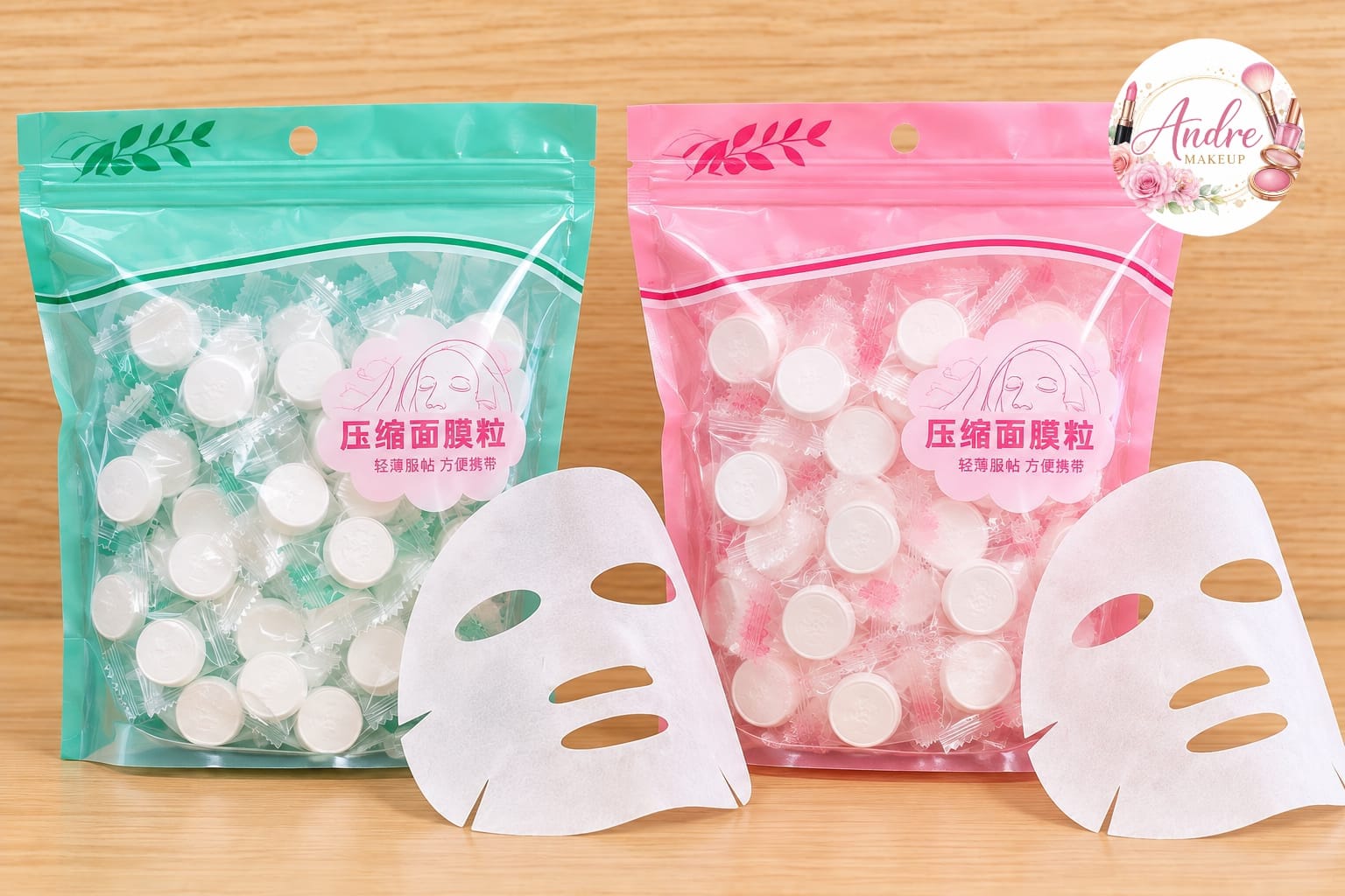 🌸 Mascarillas Faciales Comprimidas x 50 unid.