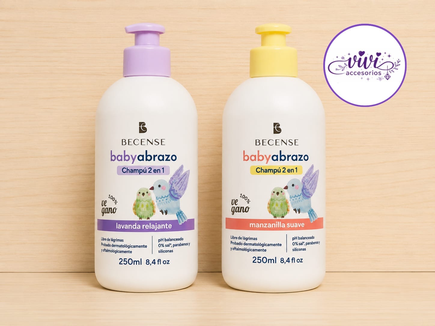 Shampoo 2 en 1 para Cabello y Cuerpo – Becense Baby Abrazo –