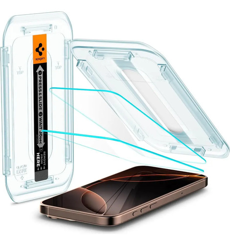 Vidrio Templado Spigen Pack X2 Para iPhone 17 Pro Max